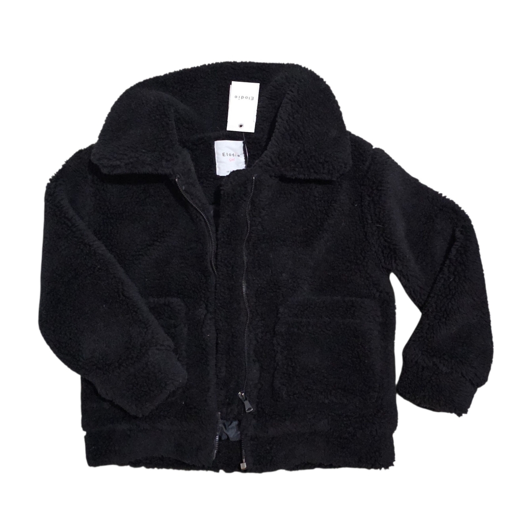 ELODIE Wubby Teddy Bear Full Zip Jacket Winter Casual Unisex Girls XS 5-6